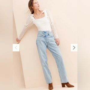 AGOLDE Criss Cross Upsized Jeans, Size 26 👖